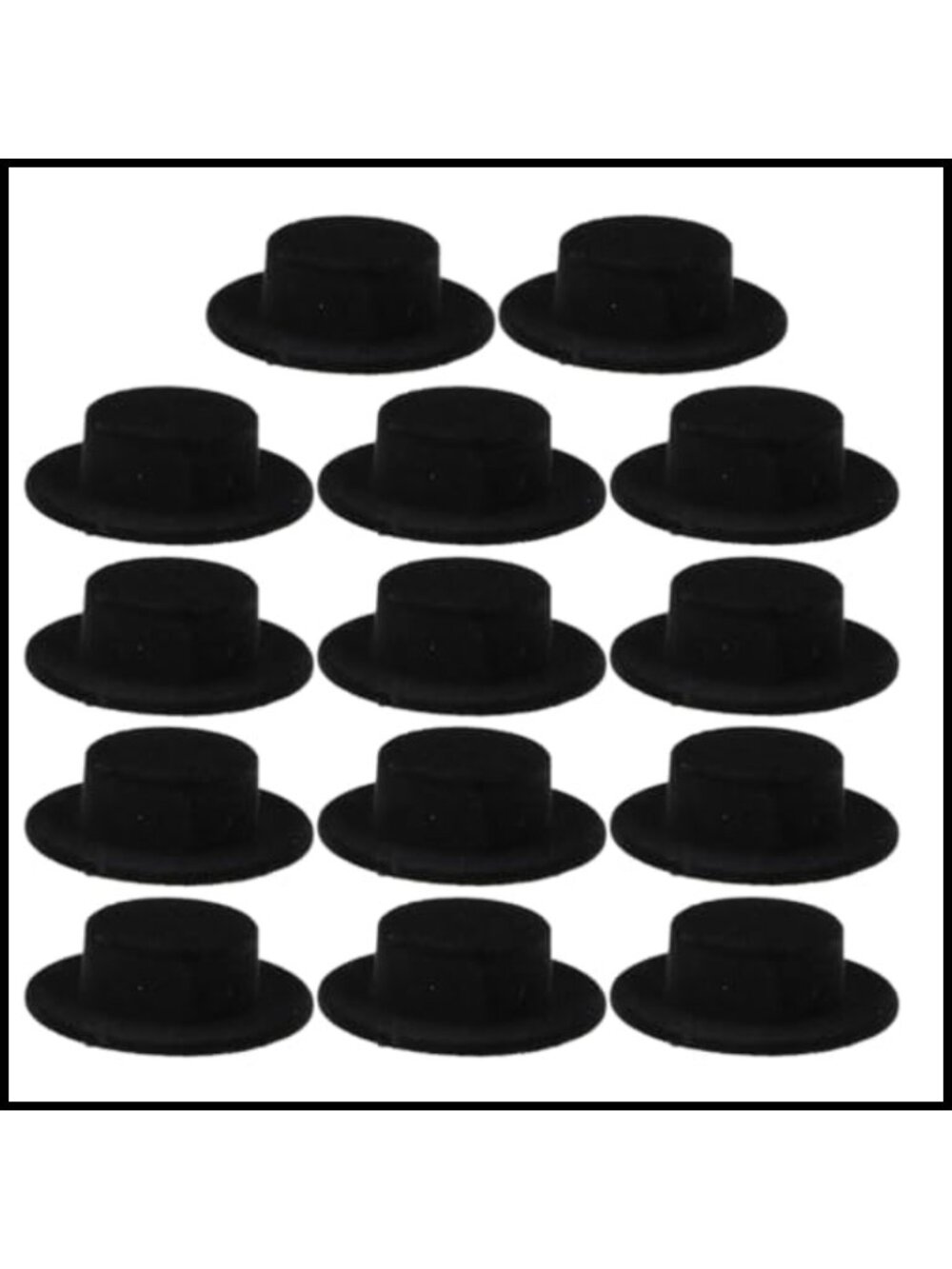 Milisten 15pc Mini Top Hat DIY Crafts Decorations Halloween Christmas